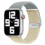 Pulseira de relógio em nylon trançado com costura e fecho de fivela xDfind, para Apple Watch 42 / 44 / 45 / 46 / 49mm, para Apple Watch 38 / 40 / 41 / S10 42mm