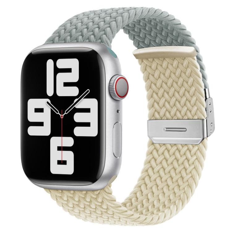 Pulseira de relógio em nylon trançado com costura e fecho de fivela xDfind, para Apple Watch 42 / 44 / 45 / 46 / 49mm, para Apple Watch 38 / 40 / 41 / S10 42mm