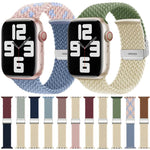 Pulseira de relógio em nylon trançado com costura e fecho de fivela xDfind, para Apple Watch 42 / 44 / 45 / 46 / 49mm, para Apple Watch 38 / 40 / 41 / S10 42mm