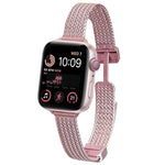 Pulseira de Relógio em Aço Inoxidável com Fecho Magnético xDfind Wheat Ear, Para Apple Watch 42 / 44 / 45 / 46 / 49mm, Para Apple Watch 38 / 40 / 41 / S10 42mm