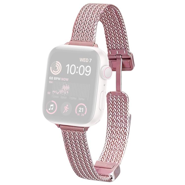 Pulseira de Relógio em Aço Inoxidável com Fecho Magnético xDfind Wheat Ear, Para Apple Watch 42 / 44 / 45 / 46 / 49mm, Para Apple Watch 38 / 40 / 41 / S10 42mm