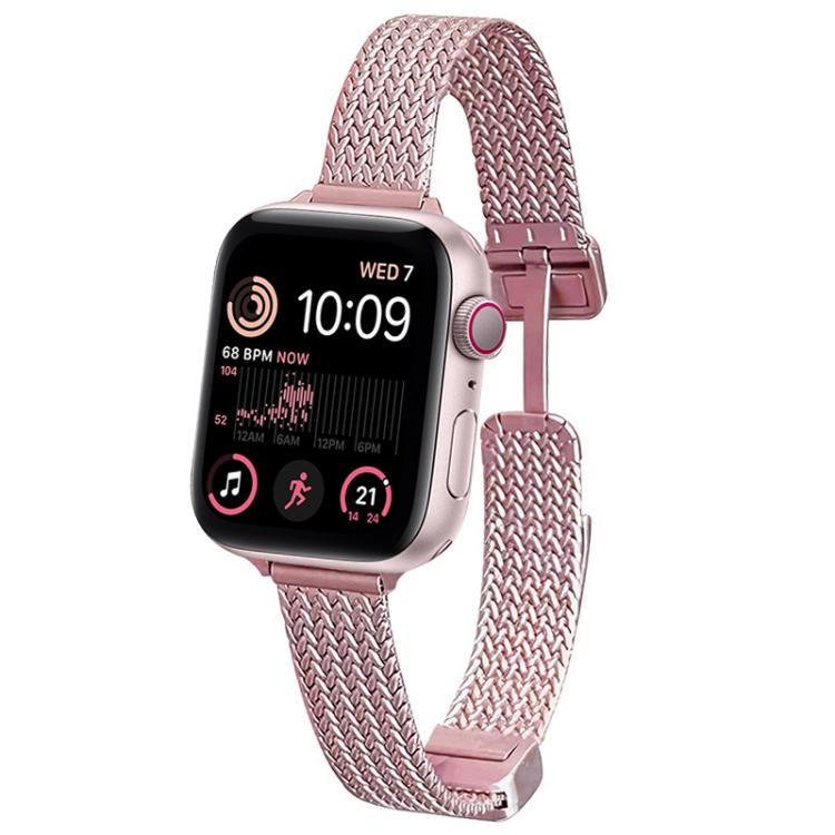 Pulseira de Relógio em Aço Inoxidável com Fecho Magnético xDfind Wheat Ear, Para Apple Watch 42 / 44 / 45 / 46 / 49mm, Para Apple Watch 38 / 40 / 41 / S10 42mm