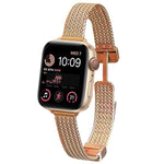 Pulseira de Relógio em Aço Inoxidável com Fecho Magnético xDfind Wheat Ear, Para Apple Watch 42 / 44 / 45 / 46 / 49mm, Para Apple Watch 38 / 40 / 41 / S10 42mm