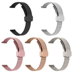 Pulseira de Relógio em Aço Inoxidável com Fecho Magnético xDfind Wheat Ear, Para Apple Watch 42 / 44 / 45 / 46 / 49mm, Para Apple Watch 38 / 40 / 41 / S10 42mm