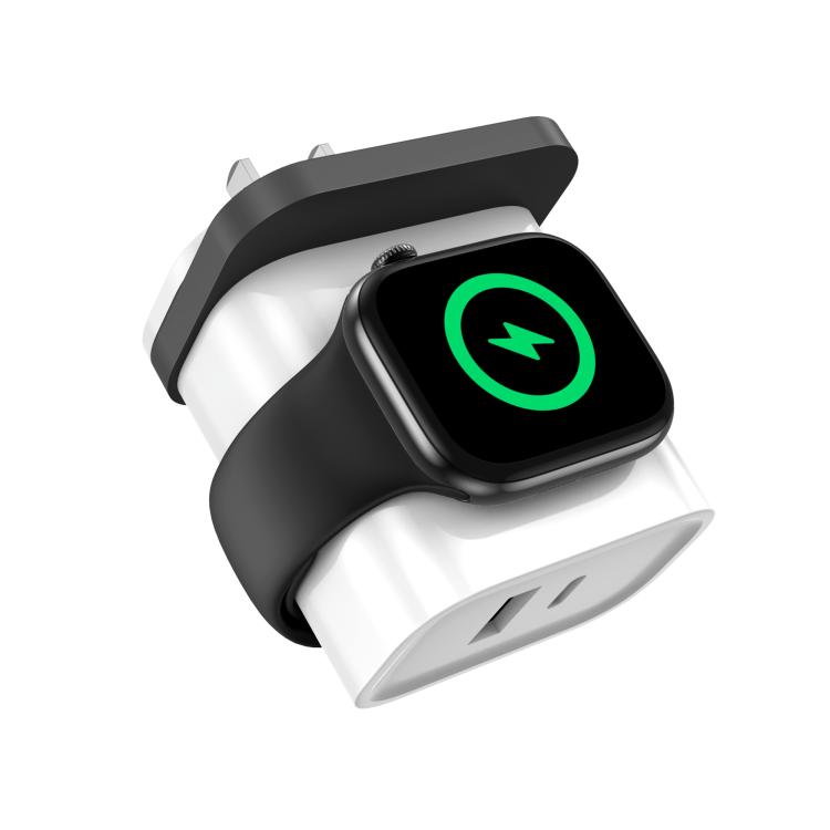 Carregador multifuncional XL-16 3 em 1 20W USB + Type-C para Apple Watch com função de carregamento sem fios, ficha: ficha US