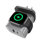 Carregador multifuncional XL-16 3 em 1 20W USB + Type-C para Apple Watch com função de carregamento sem fios, ficha: ficha US