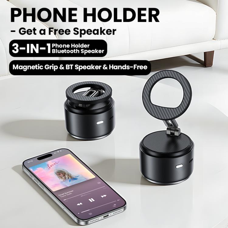Coluna Bluetooth com Suporte Magnético Multifuncional para Telemóvel A5, A5 (Preto), A5 (Azul Escuro)