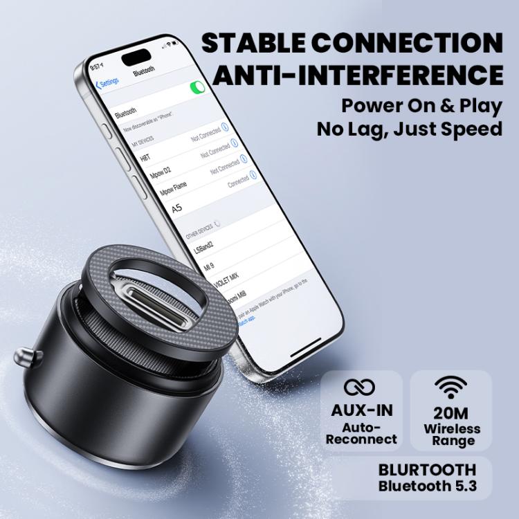Coluna Bluetooth com Suporte Magnético Multifuncional para Telemóvel A5, A5 (Preto), A5 (Azul Escuro)