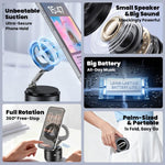Coluna Bluetooth com Suporte Magnético Multifuncional para Telemóvel A5, A5 (Preto), A5 (Azul Escuro)