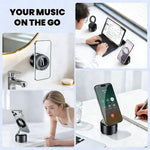 Coluna Bluetooth com Suporte Magnético Multifuncional para Telemóvel A5, A5 (Preto), A5 (Azul Escuro)