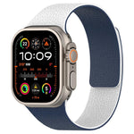 Pulseira de Relógio em Silicone Magnético com Textura Litchi e Blocos de Cor xDfind, Para Apple Watch 42 / 44 / 45 / 46 / 49mm, Para Apple Watch 38 / 40 / 41 / S11 42mm