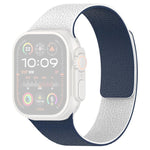 Pulseira de Relógio em Silicone Magnético com Textura Litchi e Blocos de Cor xDfind, Para Apple Watch 42 / 44 / 45 / 46 / 49mm, Para Apple Watch 38 / 40 / 41 / S11 42mm