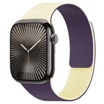 Pulseira de Relógio em Silicone Magnético com Textura Litchi e Blocos de Cor xDfind, Para Apple Watch 42 / 44 / 45 / 46 / 49mm, Para Apple Watch 38 / 40 / 41 / S11 42mm