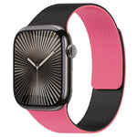 Pulseira de Relógio em Silicone Magnético com Textura Litchi e Blocos de Cor xDfind, Para Apple Watch 42 / 44 / 45 / 46 / 49mm, Para Apple Watch 38 / 40 / 41 / S11 42mm