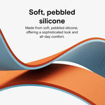Pulseira de Relógio em Silicone Magnético com Textura Litchi e Blocos de Cor xDfind, Para Apple Watch 42 / 44 / 45 / 46 / 49mm, Para Apple Watch 38 / 40 / 41 / S11 42mm