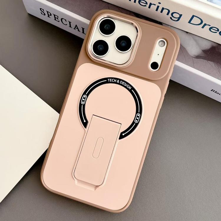 Capa de Telemóvel Magnética Híbrida em TPU com Sensação de Pele e PC com Suporte, Para iPhone 17 Pro Max, Para iPhone 17 Pro, Para iPhone 17, Para iPhone 16 Pro Max, Para iPhone 16 Pro, Para iPhone 16, Para iPhone 15 Pro Max, Para iPhone 15 Pro
