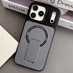 Capa de Telemóvel Magnética Híbrida em TPU com Sensação de Pele e PC com Suporte, Para iPhone 17 Pro Max, Para iPhone 17 Pro, Para iPhone 17, Para iPhone 16 Pro Max, Para iPhone 16 Pro, Para iPhone 16, Para iPhone 15 Pro Max, Para iPhone 15 Pro