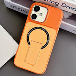 Capa de Telemóvel Magnética Híbrida em TPU com Sensação de Pele e PC com Suporte, Para iPhone 17 Pro Max, Para iPhone 17 Pro, Para iPhone 17, Para iPhone 16 Pro Max, Para iPhone 16 Pro, Para iPhone 16, Para iPhone 15 Pro Max, Para iPhone 15 Pro