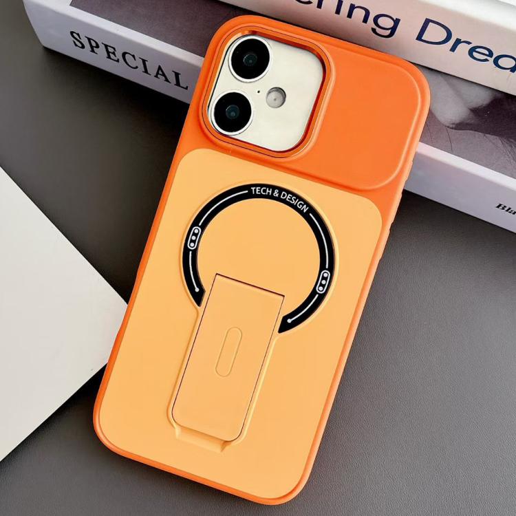 Capa de Telemóvel Magnética Híbrida em TPU com Sensação de Pele e PC com Suporte, Para iPhone 17 Pro Max, Para iPhone 17 Pro, Para iPhone 17, Para iPhone 16 Pro Max, Para iPhone 16 Pro, Para iPhone 16, Para iPhone 15 Pro Max, Para iPhone 15 Pro