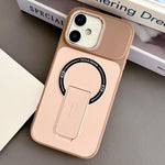 Capa de Telemóvel Magnética Híbrida em TPU com Sensação de Pele e PC com Suporte, Para iPhone 17 Pro Max, Para iPhone 17 Pro, Para iPhone 17, Para iPhone 16 Pro Max, Para iPhone 16 Pro, Para iPhone 16, Para iPhone 15 Pro Max, Para iPhone 15 Pro