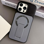 Capa de Telemóvel Magnética Híbrida em TPU com Sensação de Pele e PC com Suporte, Para iPhone 15, Para iPhone 14, Para iPhone 14 Pro, Para iPhone 14 Pro Max, Para iPhone 13 Pro Max, Para iPhone 13 Pro, Para iPhone 13