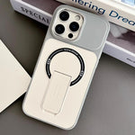 Capa de Telemóvel Magnética Híbrida em TPU com Sensação de Pele e PC com Suporte, Para iPhone 15, Para iPhone 14, Para iPhone 14 Pro, Para iPhone 14 Pro Max, Para iPhone 13 Pro Max, Para iPhone 13 Pro, Para iPhone 13