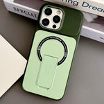 Capa de Telemóvel Magnética Híbrida em TPU com Sensação de Pele e PC com Suporte, Para iPhone 15, Para iPhone 14, Para iPhone 14 Pro, Para iPhone 14 Pro Max, Para iPhone 13 Pro Max, Para iPhone 13 Pro, Para iPhone 13