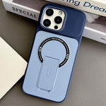 Capa de Telemóvel Magnética Híbrida em TPU com Sensação de Pele e PC com Suporte, Para iPhone 15, Para iPhone 14, Para iPhone 14 Pro, Para iPhone 14 Pro Max, Para iPhone 13 Pro Max, Para iPhone 13 Pro, Para iPhone 13