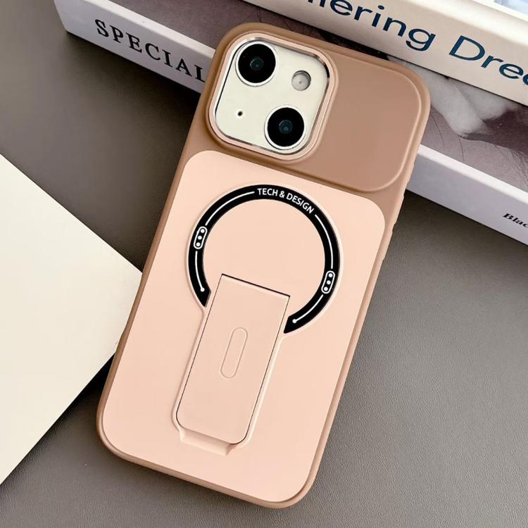 Capa de Telemóvel Magnética Híbrida em TPU com Sensação de Pele e PC com Suporte, Para iPhone 15, Para iPhone 14, Para iPhone 14 Pro, Para iPhone 14 Pro Max, Para iPhone 13 Pro Max, Para iPhone 13 Pro, Para iPhone 13