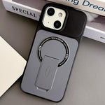 Capa de Telemóvel Magnética Híbrida em TPU com Sensação de Pele e PC com Suporte, Para iPhone 15, Para iPhone 14, Para iPhone 14 Pro, Para iPhone 14 Pro Max, Para iPhone 13 Pro Max, Para iPhone 13 Pro, Para iPhone 13