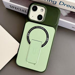 Capa de Telemóvel Magnética Híbrida em TPU com Sensação de Pele e PC com Suporte, Para iPhone 15, Para iPhone 14, Para iPhone 14 Pro, Para iPhone 14 Pro Max, Para iPhone 13 Pro Max, Para iPhone 13 Pro, Para iPhone 13