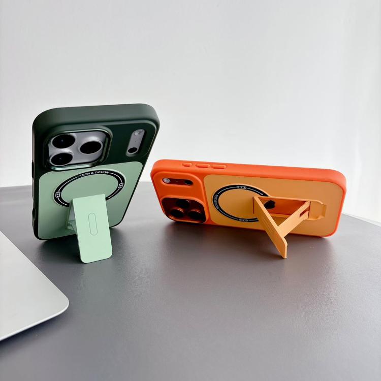 Capa de Telemóvel Magnética Híbrida em TPU com Sensação de Pele e PC com Suporte, Para iPhone 17 Pro Max, Para iPhone 17 Pro, Para iPhone 17, Para iPhone 16 Pro Max, Para iPhone 16 Pro, Para iPhone 16, Para iPhone 15 Pro Max, Para iPhone 15 Pro