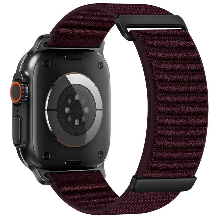Correia de relógio em nylon com padrão de montanha em duas secções xDfind, para Apple Watch 42 / 44 / 45 / 46 / 49mm, para Apple Watch 38 / 40 / 41 / S11 42mm