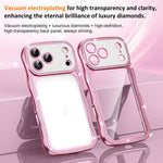 Capa de Telemóvel em TPU Electroplated com Diamantes em Forma de Estrela Ondulada e Torcida, Resistente a Choques, Para iPhone 17 Pro Max, Para iPhone 17 Pro, Para iPhone 17, Para iPhone 16 Pro Max, Para iPhone 16 Pro, Para iPhone 16