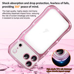 Capa de Telemóvel em TPU Electroplated com Diamantes em Forma de Estrela Ondulada e Torcida, Resistente a Choques, Para iPhone 17 Pro Max, Para iPhone 17 Pro, Para iPhone 17, Para iPhone 16 Pro Max, Para iPhone 16 Pro, Para iPhone 16