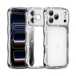 Capa de Telemóvel em TPU Electroplated com Diamantes em Forma de Estrela Ondulada e Torcida, Resistente a Choques, Para iPhone 17 Pro Max, Para iPhone 17 Pro, Para iPhone 17, Para iPhone 16 Pro Max, Para iPhone 16 Pro, Para iPhone 16
