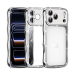 Capa de Telemóvel em TPU Electroplated com Diamantes em Forma de Estrela Ondulada e Torcida, Resistente a Choques, Para iPhone 17 Pro Max, Para iPhone 17 Pro, Para iPhone 17, Para iPhone 16 Pro Max, Para iPhone 16 Pro, Para iPhone 16