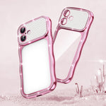 Capa de Telemóvel em TPU Electroplated com Diamantes em Forma de Estrela Ondulada e Torcida, Resistente a Choques, Para iPhone 17 Pro Max, Para iPhone 17 Pro, Para iPhone 17, Para iPhone 16 Pro Max, Para iPhone 16 Pro, Para iPhone 16