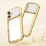 Capa de Telemóvel em TPU Electroplated com Diamantes em Forma de Estrela Ondulada e Torcida, Resistente a Choques, Para iPhone 17 Pro Max, Para iPhone 17 Pro, Para iPhone 17, Para iPhone 16 Pro Max, Para iPhone 16 Pro, Para iPhone 16