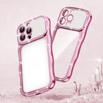 Capa de Telemóvel em TPU Electroplated com Diamantes em Forma de Estrela Ondulada e Torcida, Resistente a Choques, Para iPhone 17 Pro Max, Para iPhone 17 Pro, Para iPhone 17, Para iPhone 16 Pro Max, Para iPhone 16 Pro, Para iPhone 16