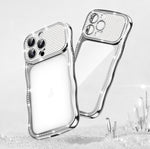 Capa de Telemóvel em TPU Electroplated com Diamantes em Forma de Estrela Ondulada e Torcida, Resistente a Choques, Para iPhone 17 Pro Max, Para iPhone 17 Pro, Para iPhone 17, Para iPhone 16 Pro Max, Para iPhone 16 Pro, Para iPhone 16