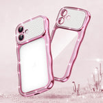 Capa de Telemóvel em TPU Electroplated com Diamantes em Forma de Estrela Ondulada e Torcida, Resistente a Choques, Para iPhone 17 Pro Max, Para iPhone 17 Pro, Para iPhone 17, Para iPhone 16 Pro Max, Para iPhone 16 Pro, Para iPhone 16