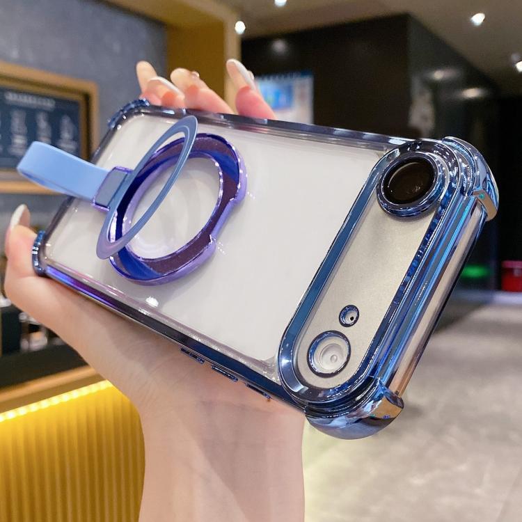 Capa de Telemóvel Magnética em TPU + Acrílico com Anel Suporte Crystal Shield, Para iPhone 17 Pro Max, Para iPhone 17 Pro, Para iPhone 17, Para iPhone Air, Para iPhone 16 Pro Max, Para iPhone 16 Pro