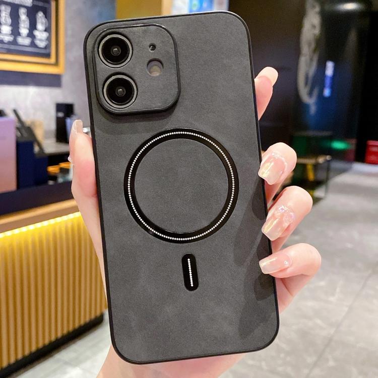Capa de Telemóvel Magnética em Pele Sintética de Carneiro, Para iPhone 11, Para iPhone 11 Pro