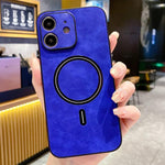 Capa de Telemóvel Magnética em Pele Sintética de Carneiro, Para iPhone 11, Para iPhone 11 Pro