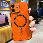 Capa de Telemóvel Magnética em Pele Sintética de Carneiro, Para iPhone 11, Para iPhone 11 Pro