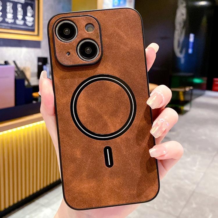 Capa de Telemóvel Magnética em Pele Sintética de Carneiro, Para iPhone 14 Pro Max, Para iPhone 13 Pro Max, Para iPhone 13 Pro, Para iPhone 13, Para iPhone 12, Para iPhone 12 Pro Max, Para iPhone 12 Pro, Para iPhone 11 Pro Max