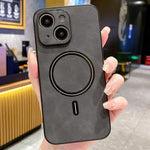 Capa de Telemóvel Magnética em Pele Sintética de Carneiro, Para iPhone 14 Pro Max, Para iPhone 13 Pro Max, Para iPhone 13 Pro, Para iPhone 13, Para iPhone 12, Para iPhone 12 Pro Max, Para iPhone 12 Pro, Para iPhone 11 Pro Max