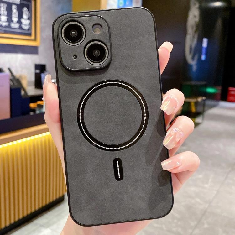 Capa de Telemóvel Magnética em Pele Sintética de Carneiro, Para iPhone 14 Pro Max, Para iPhone 13 Pro Max, Para iPhone 13 Pro, Para iPhone 13, Para iPhone 12, Para iPhone 12 Pro Max, Para iPhone 12 Pro, Para iPhone 11 Pro Max