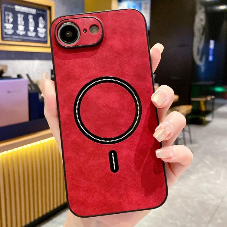 Capa magnética para telemóvel em pele sintética de pele de cordeiro, para iPhone 17e / 16e, para iPhone 17 Pro Max, para iPhone 17 Pro, para iPhone 17, para iPhone Air, para iPhone 16 Pro Max, para iPhone 16 Pro, para iPhone 16 Plus